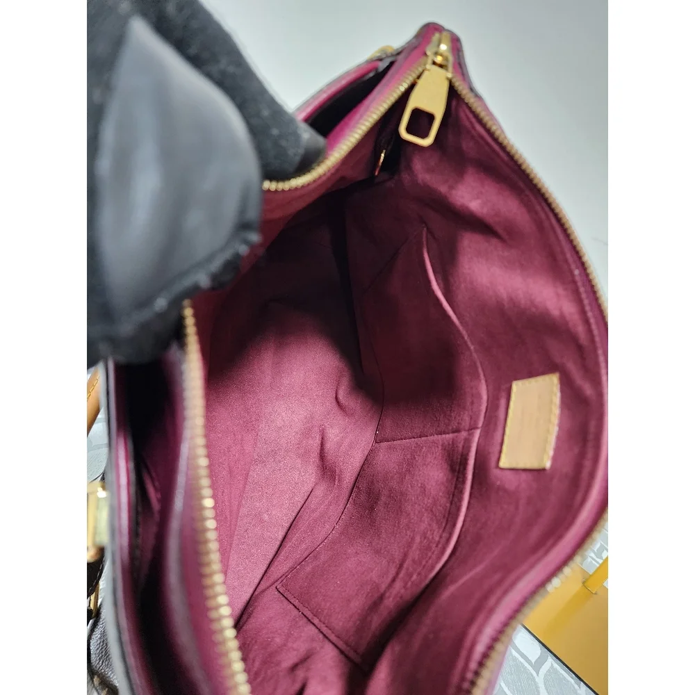 LOUIS VUITTON Monogram Canvas Pallas Bag Brown